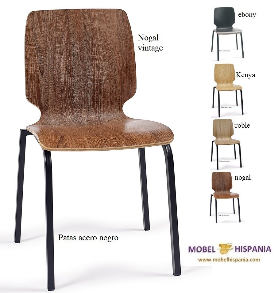 DENVER silla m4 negro carcasa ebony 03 1