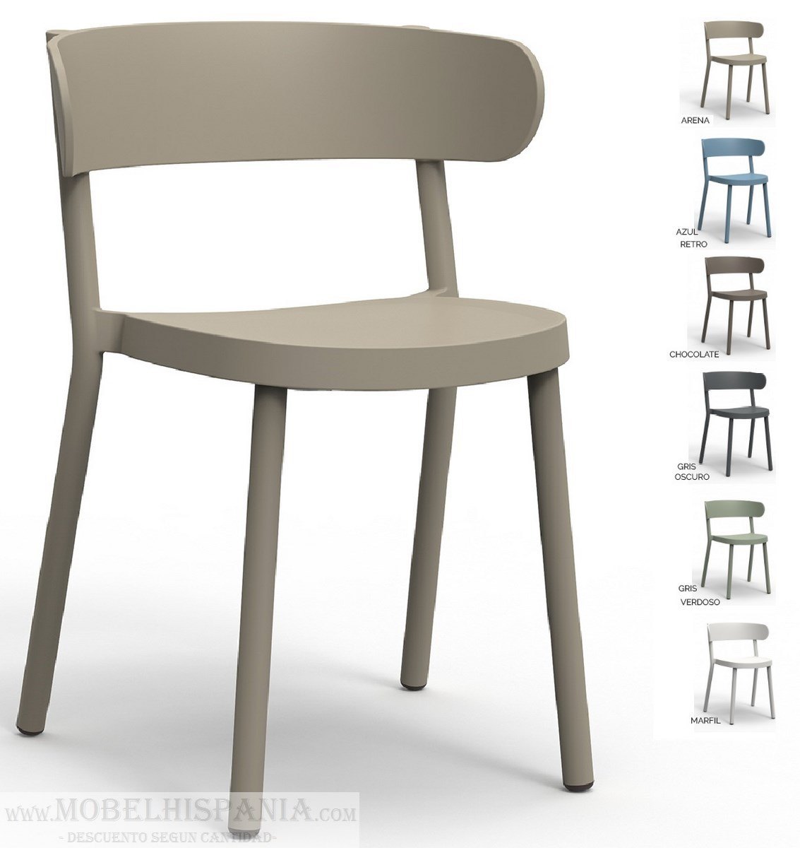 casino gris silla resina 03 3