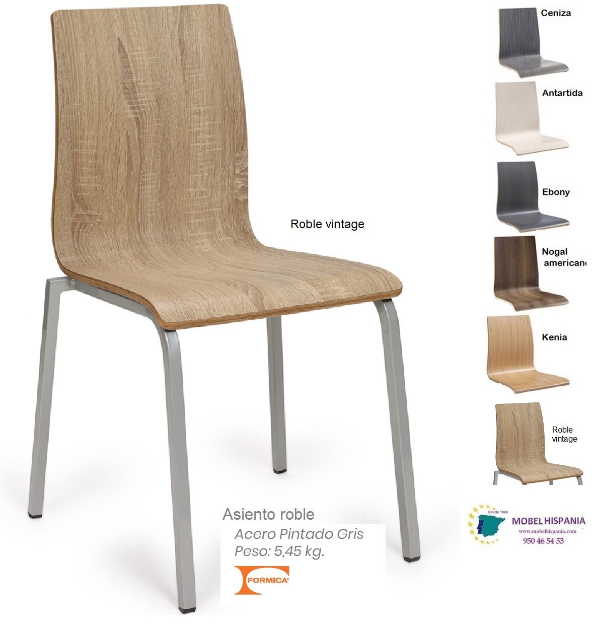 292 silla metal negro asiento nogal 08 1