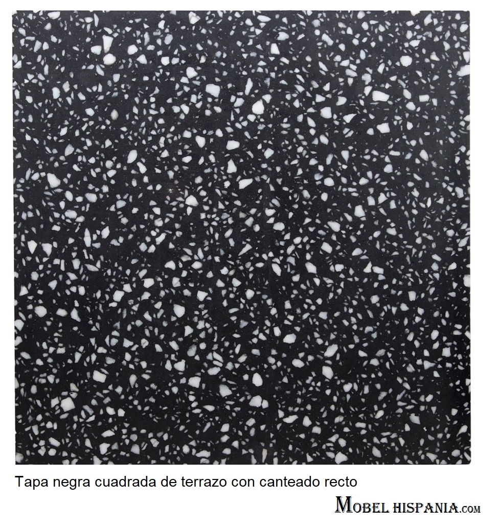 NEGRONI tapa cuadrada terrazo negro 01