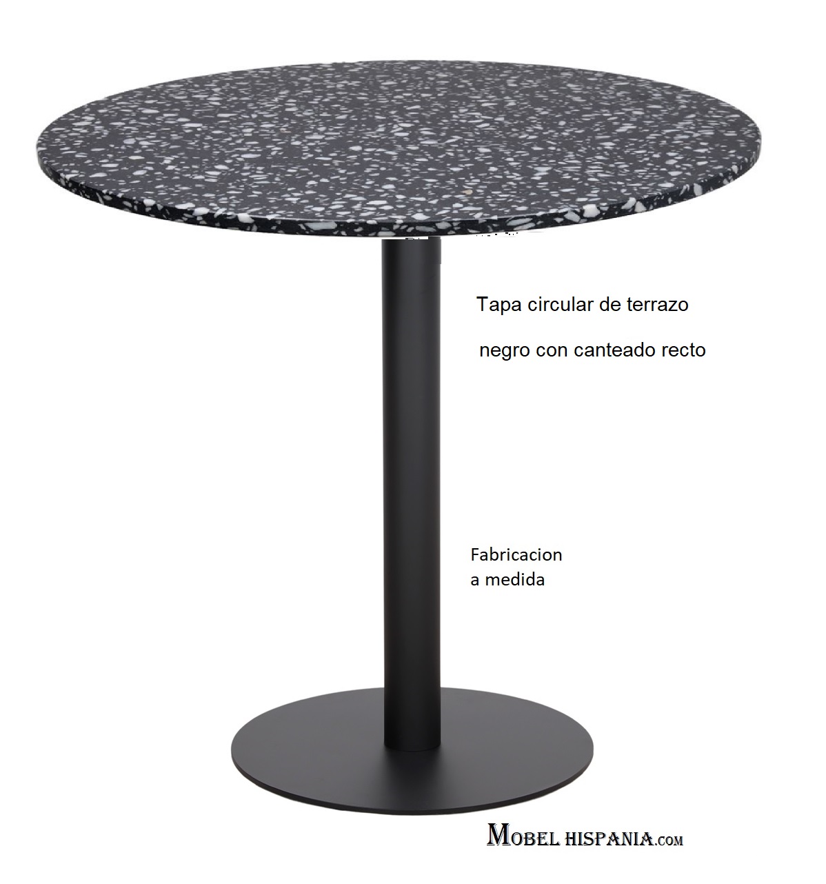 NEGRONI tapa circular terrazo negro 1 02