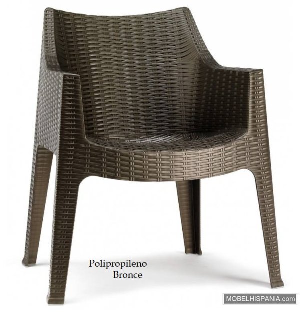 2321 sillon butaca rattan bronce