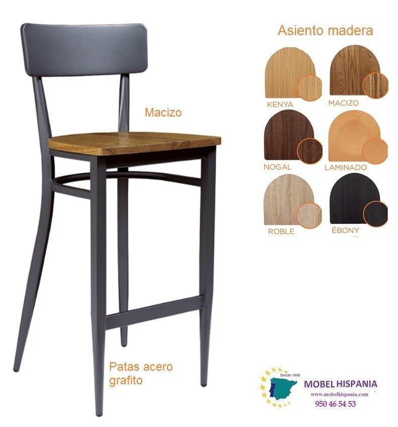151 Silla negro madera 06 1