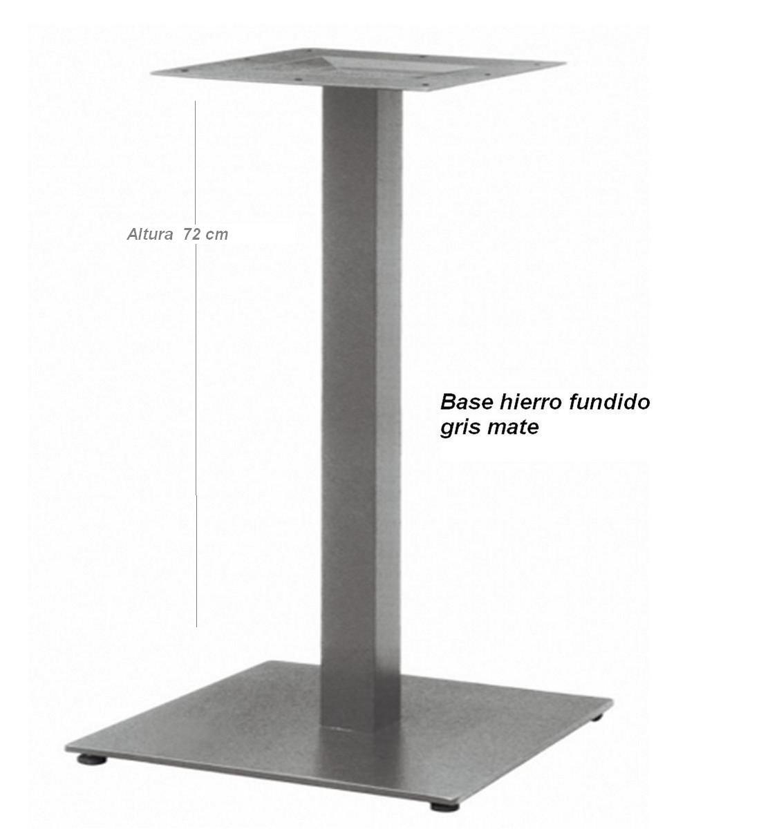2928 pie mesa central base cuadrada fundicion mobel hispania