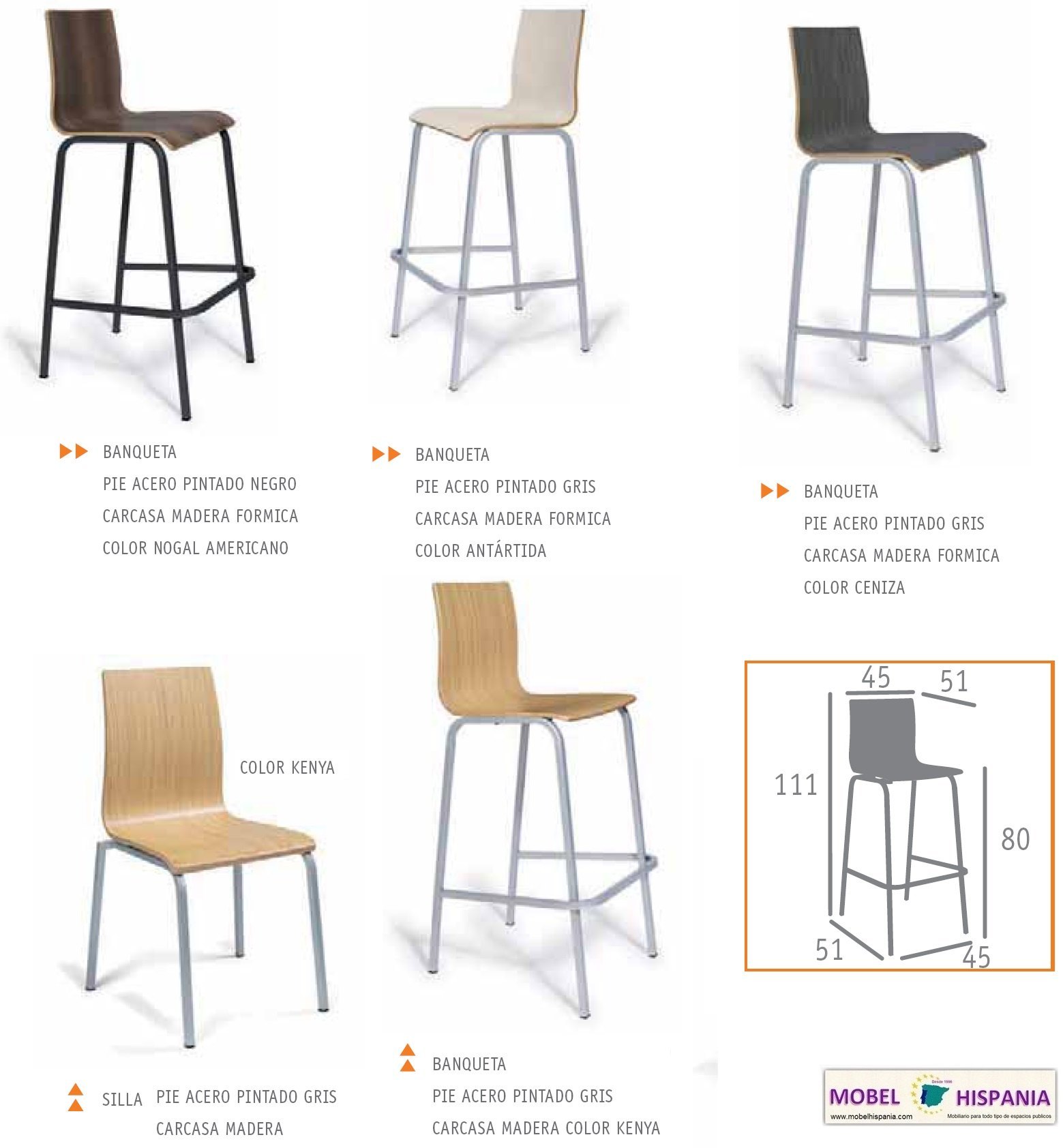 michigan taburete acero ebony 03