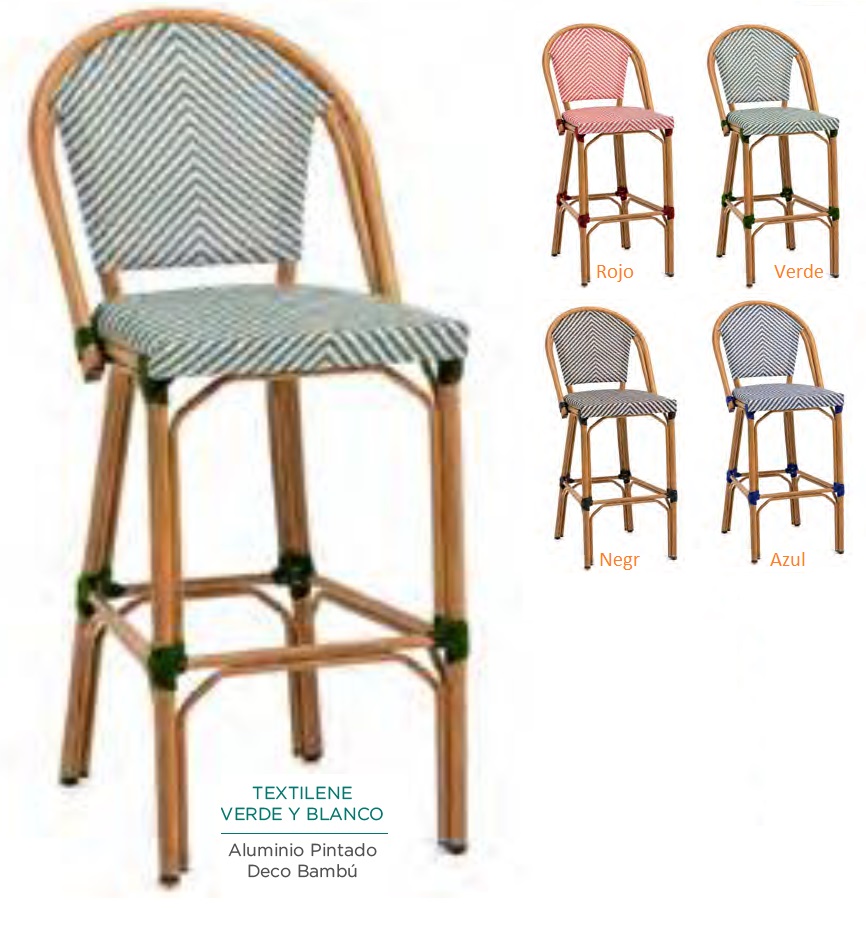 8229 Taburete aluminio bambu textiline negro blanco 03 1