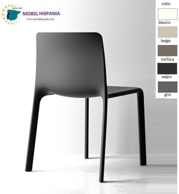 V1kes silla polipropileno negra 1 3