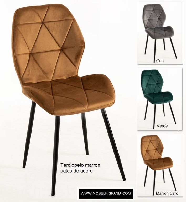 Lespa Terciopelo marron claro w 1