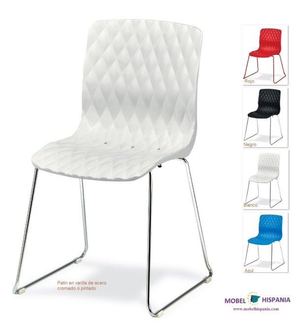 1019 silla patin rojo asiento rojo 02 3