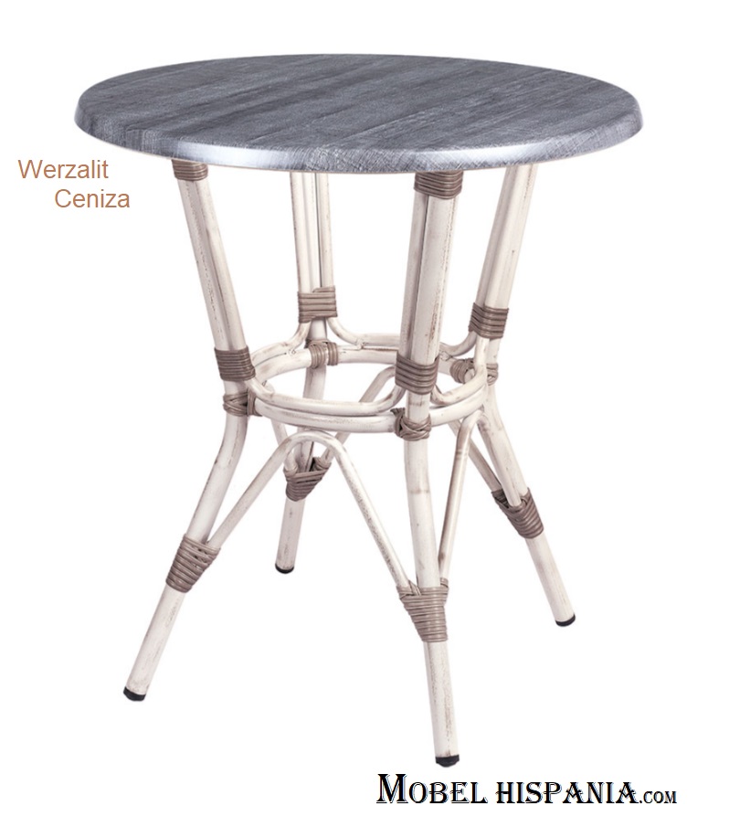 4525 Mesa aluminio blanco werzalit ceniza 1