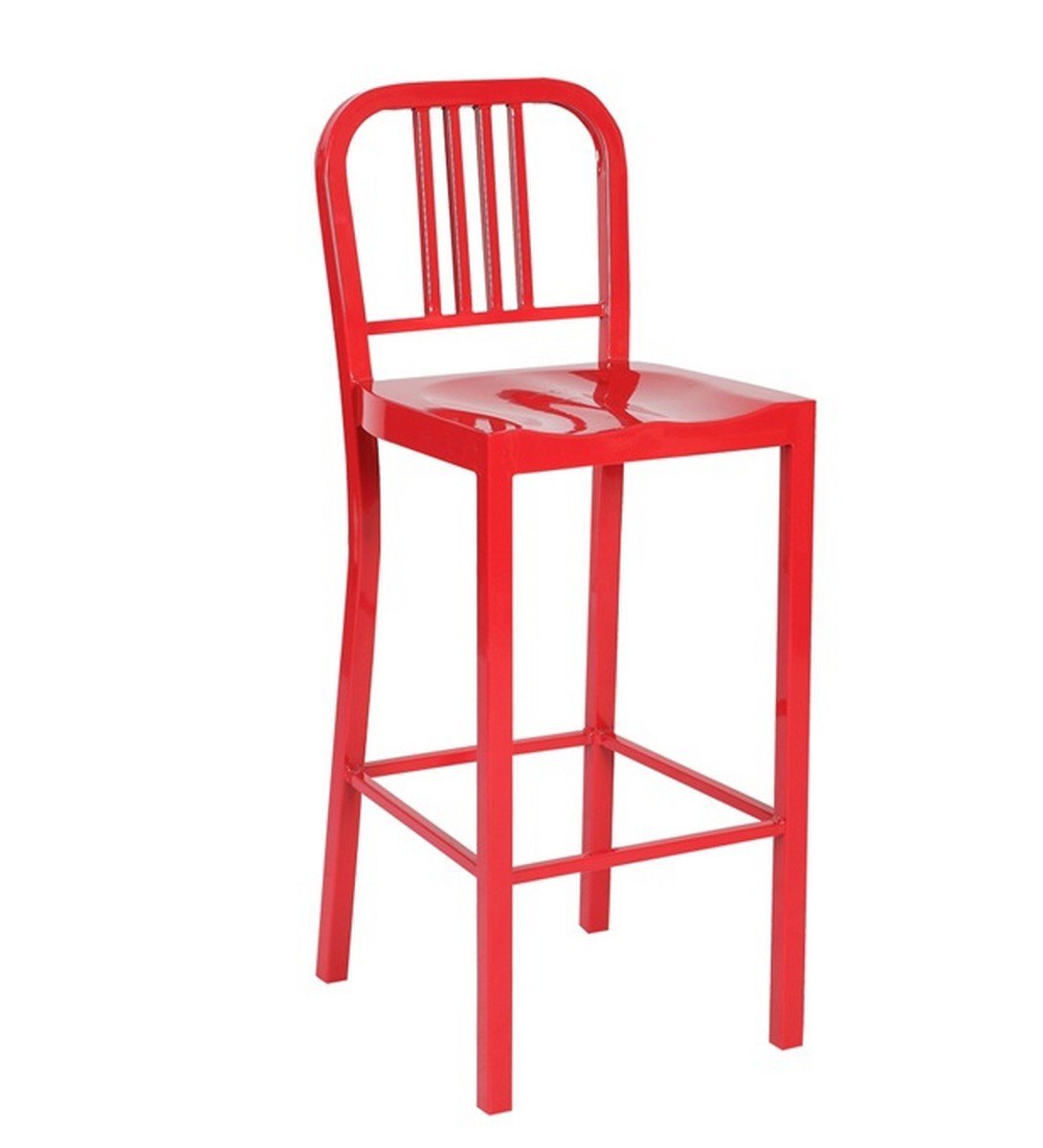 Taburete metalico rojo NAO mobel hispania