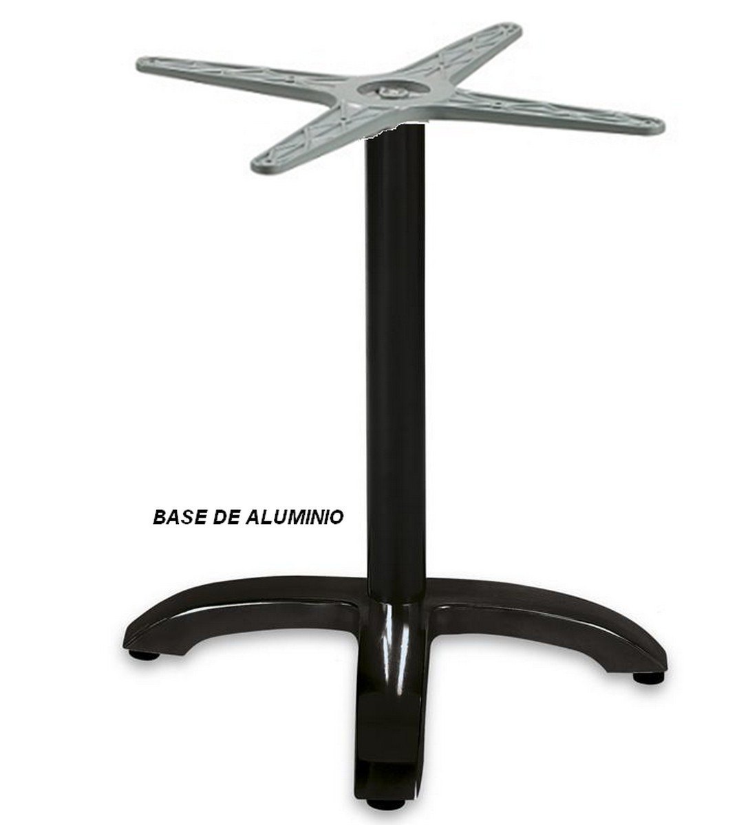 353 pie aluminio base mesas