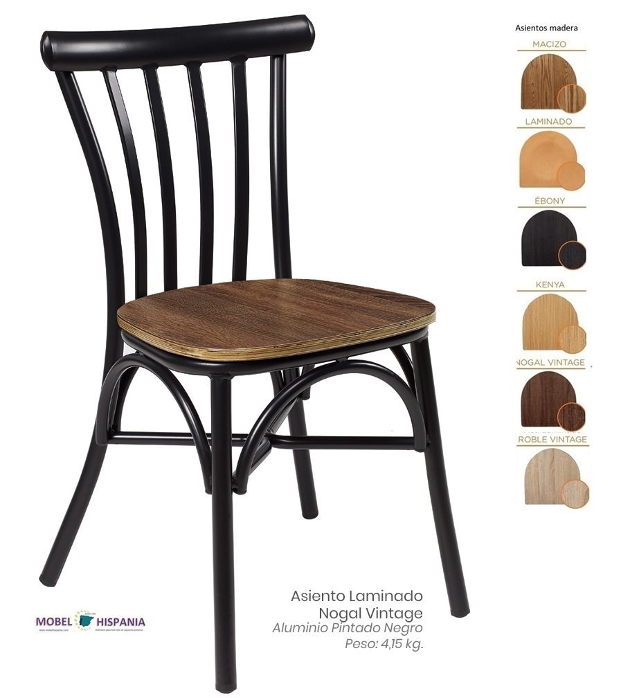 164 Silla Deco Bambu Asiento Roble Vintage 07 1