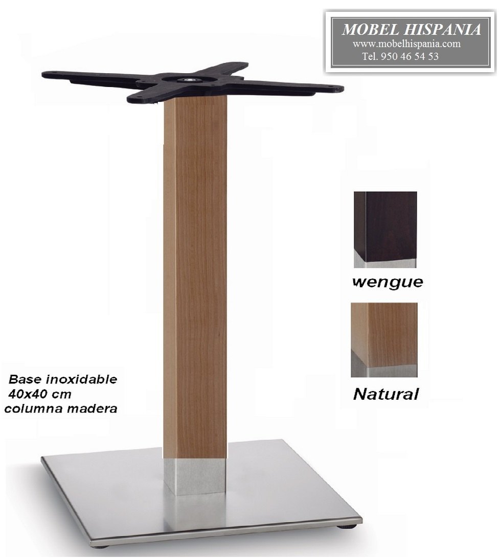 5150 base inoxidable columna madera mobel hispania 02