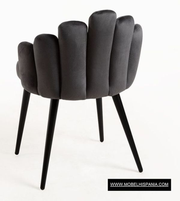 Hanpe Terciopelo gris marron w 10 1