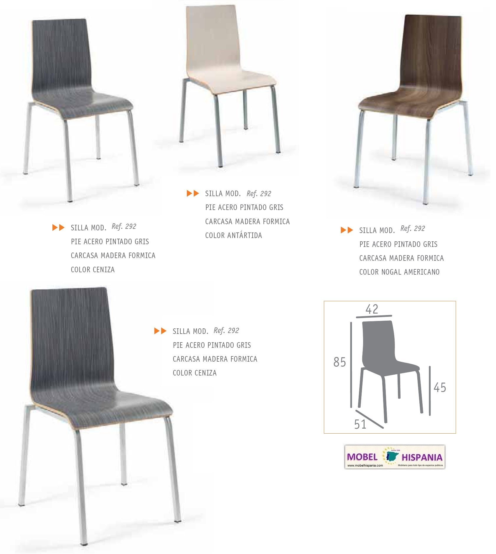 michigan silla acero gris madera ebony kenya 02 1