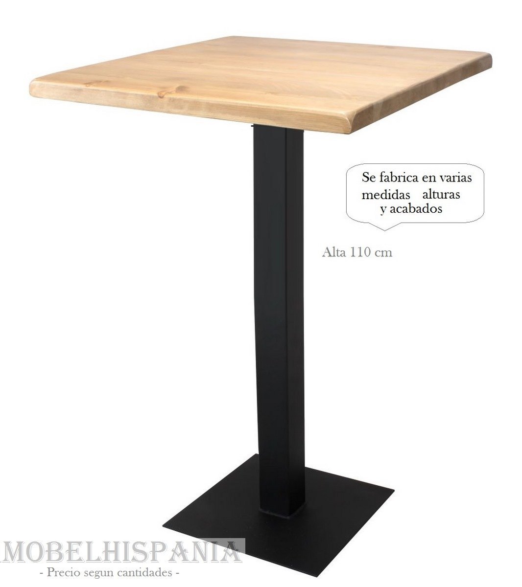 FERRO BLACK mesa alta metalica industrial 02