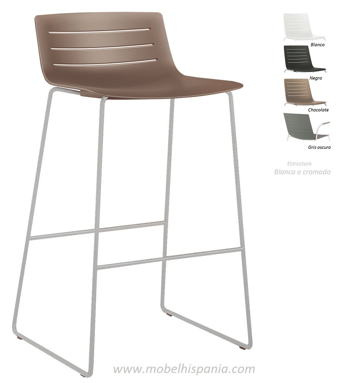 Skin-taburete-chocolate-mobel-hispania Skin taburete chocolate mobel hispania