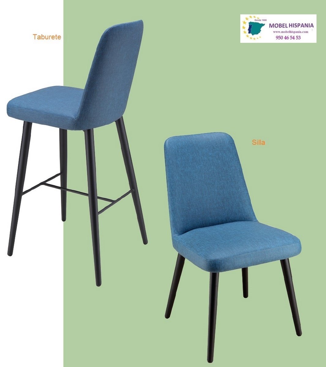 RB6631 taburete metal azul 01