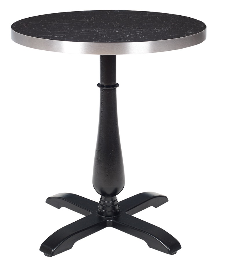 8155T Pie fundicion metalico torneado negro 02