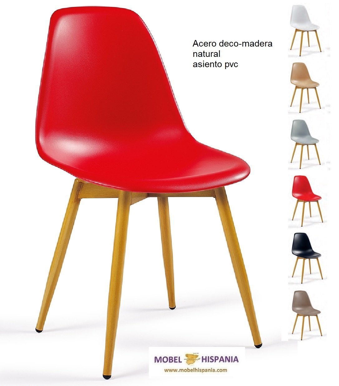 PICASSO silla p4 deco madera natural carcasa negra 05 2