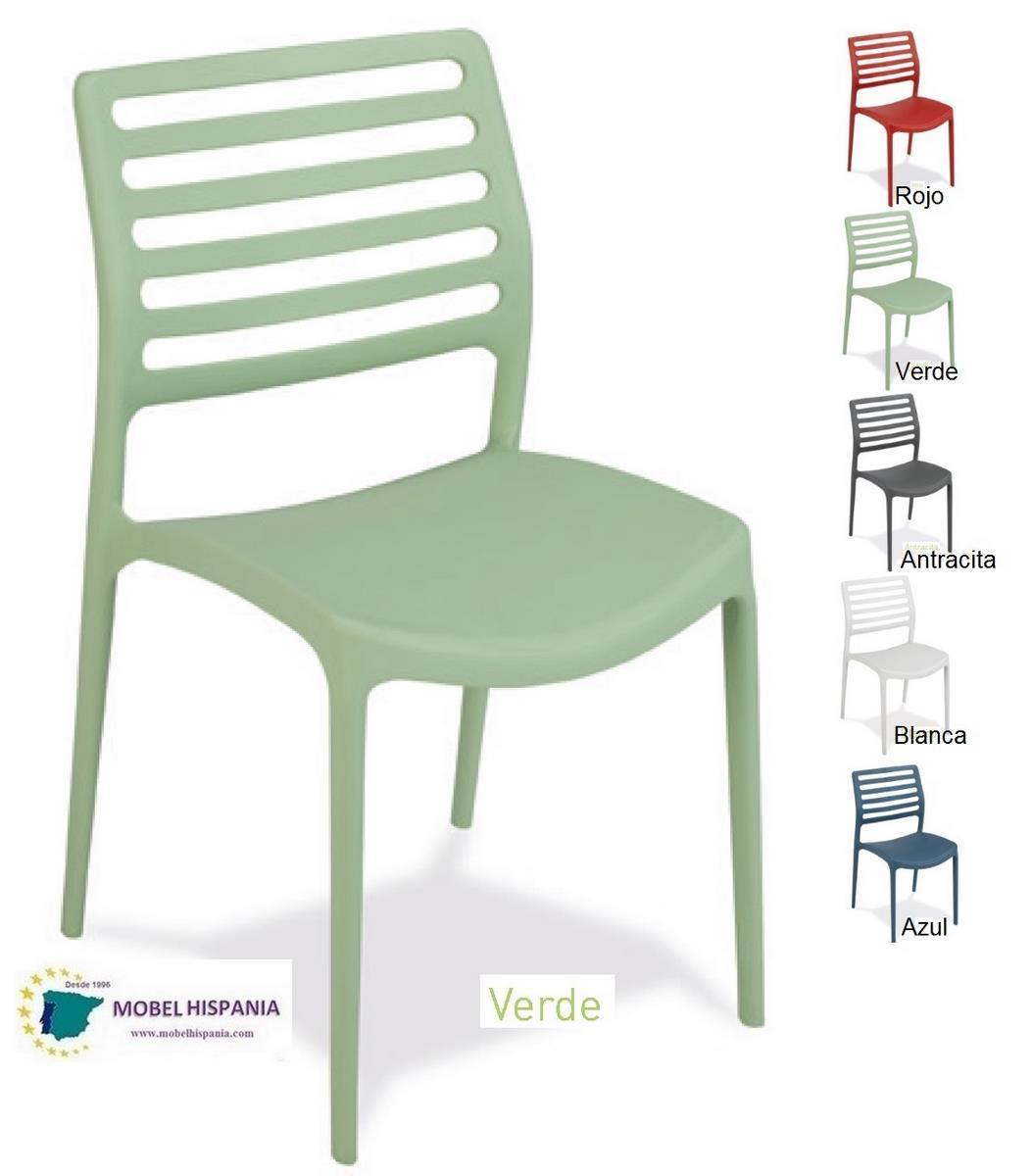 1150 Silla polipropileno azul 05 3