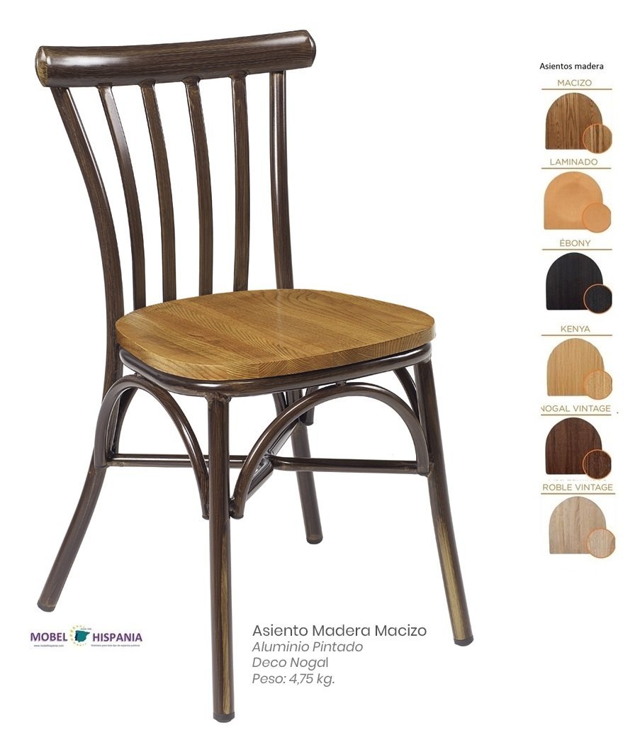 164 Silla Deco Bambu Asiento Roble Vintage 05 1