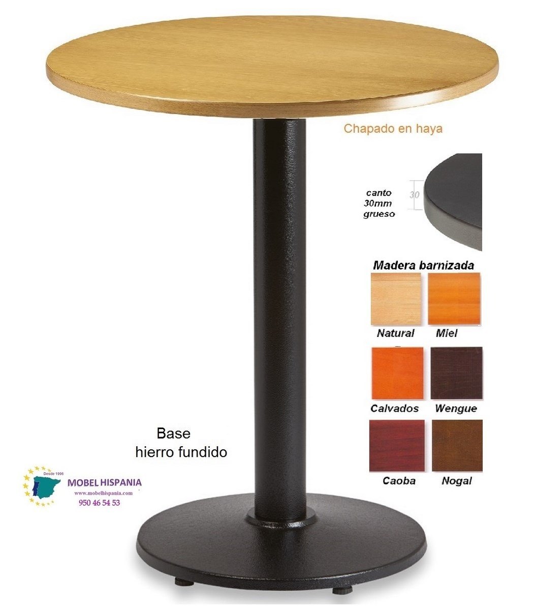 3032 mesa de fundicion madera haya