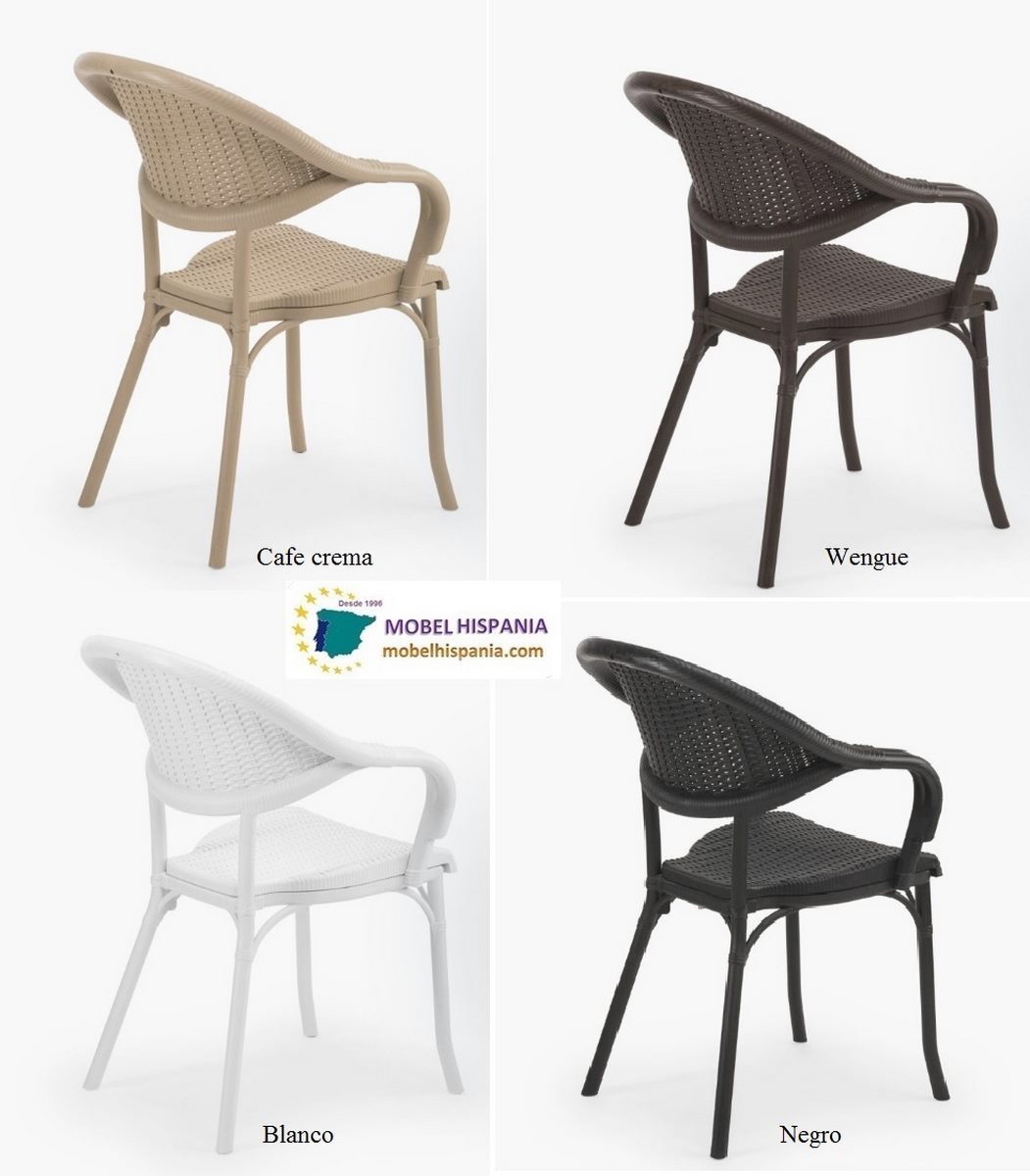 2126 sillon plastico cafe 07