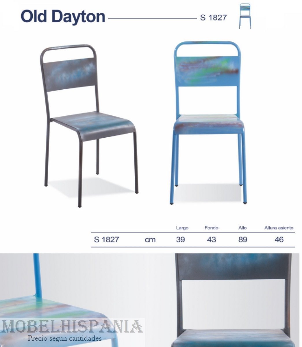 OLD DAYTONA silla metalica industrial 1 01