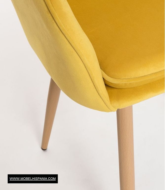 Reby terciopelo amarillo w 17 1