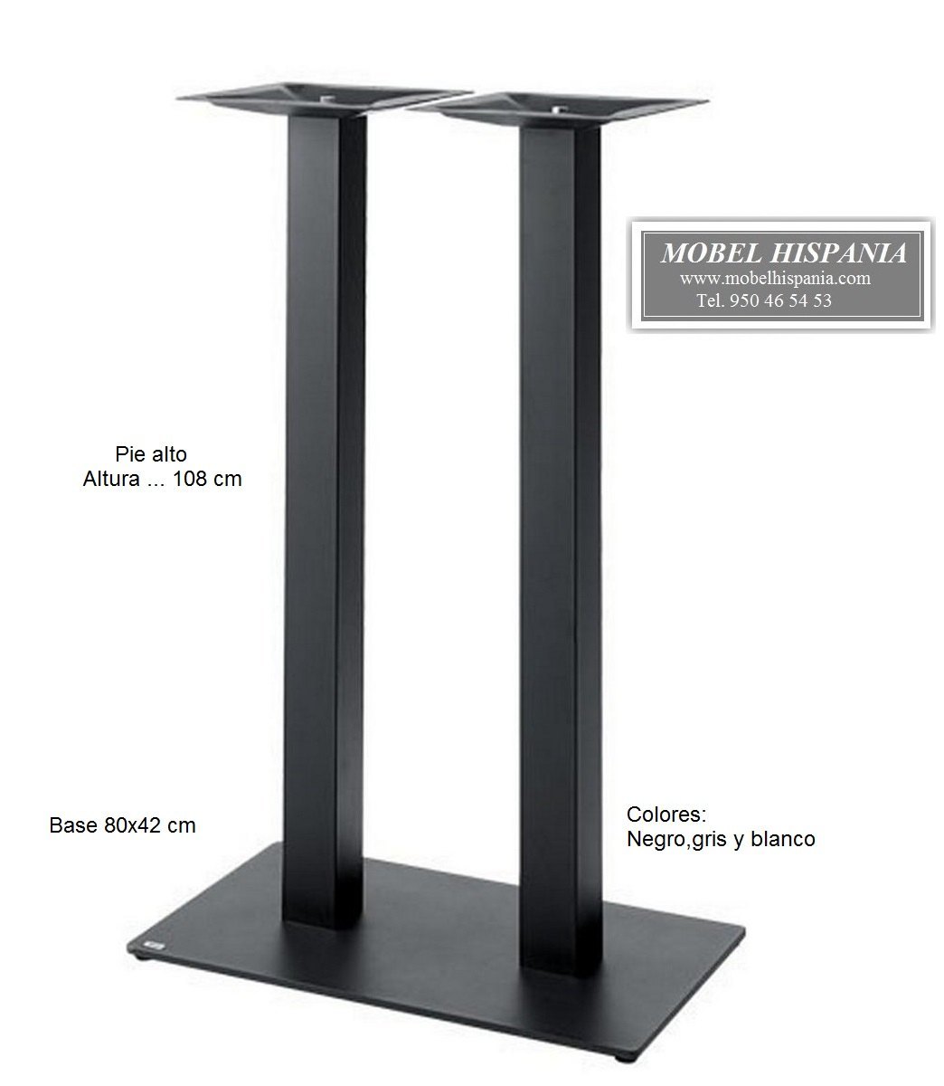 8933_pie_doble-columna_alta-aluminio_01 8933 pie doble columna alta aluminio 01