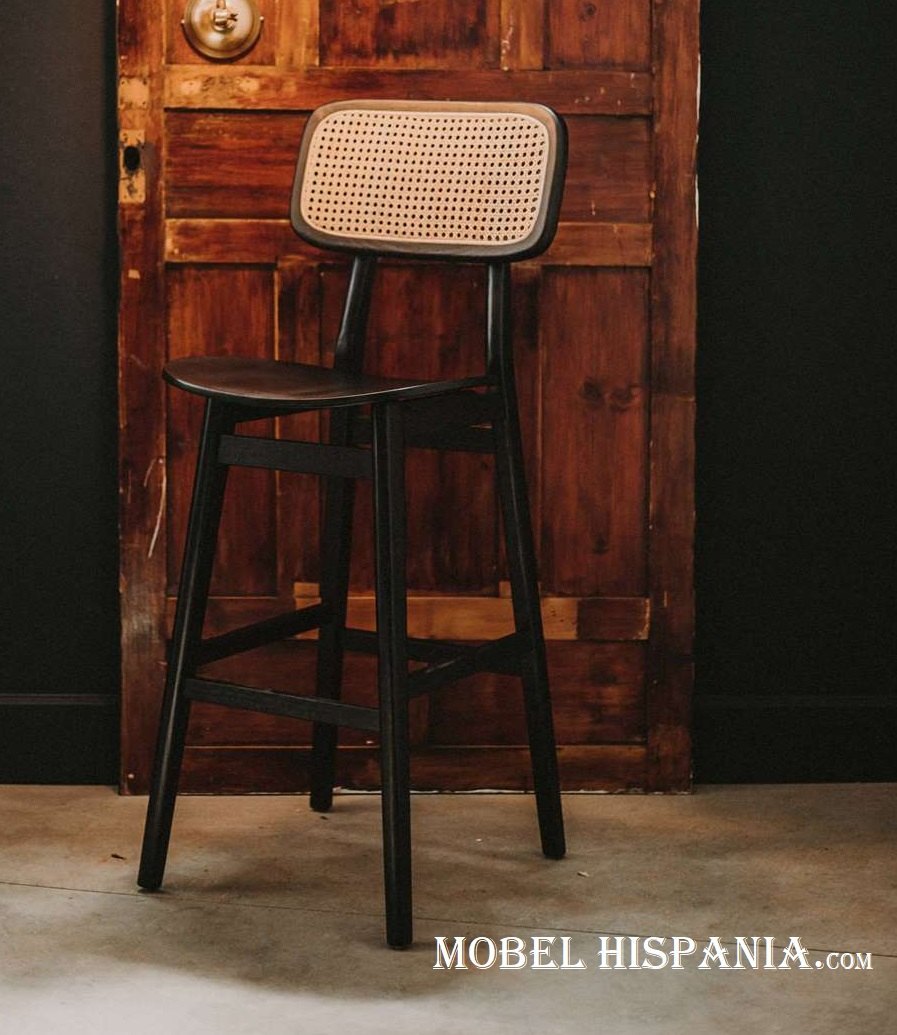 BRISBANE negro taburete 04