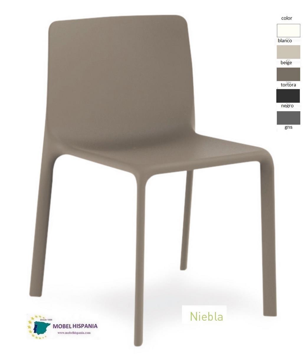 V1kes silla polipropileno negra 1 05 3