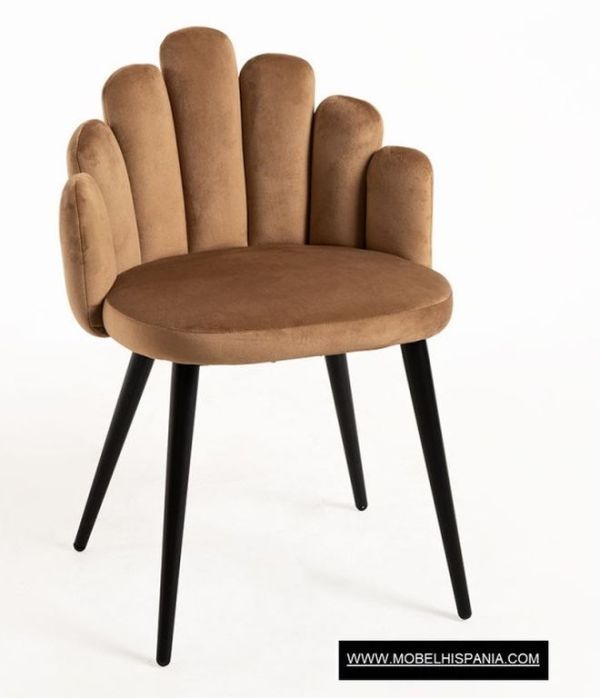 Hanpe Terciopelo gris marron w 05 1