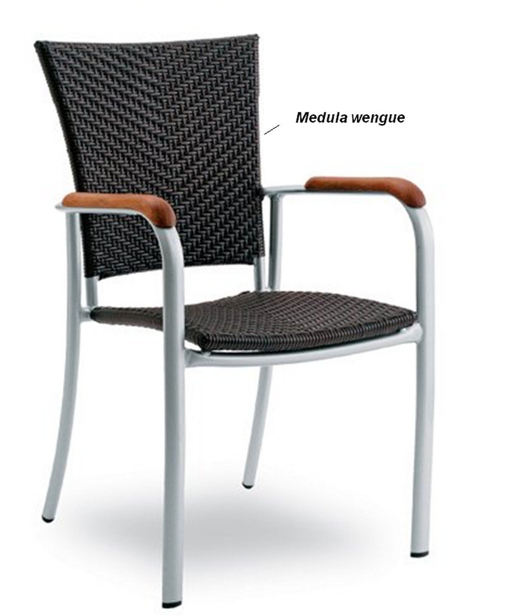 bergamo sillon aluminio medula cafe 01