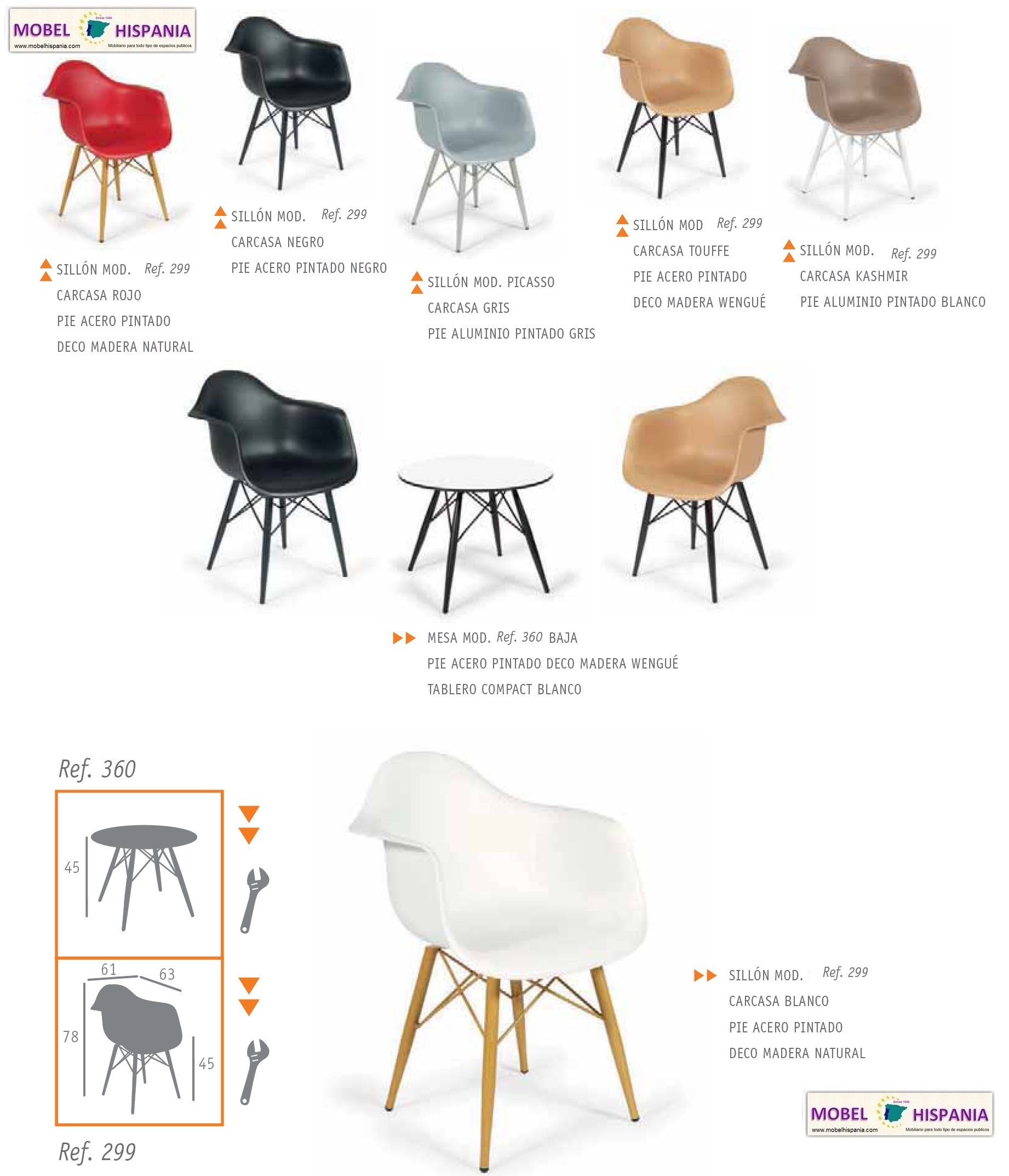 picasso silla acero negro pvc negro 08 1