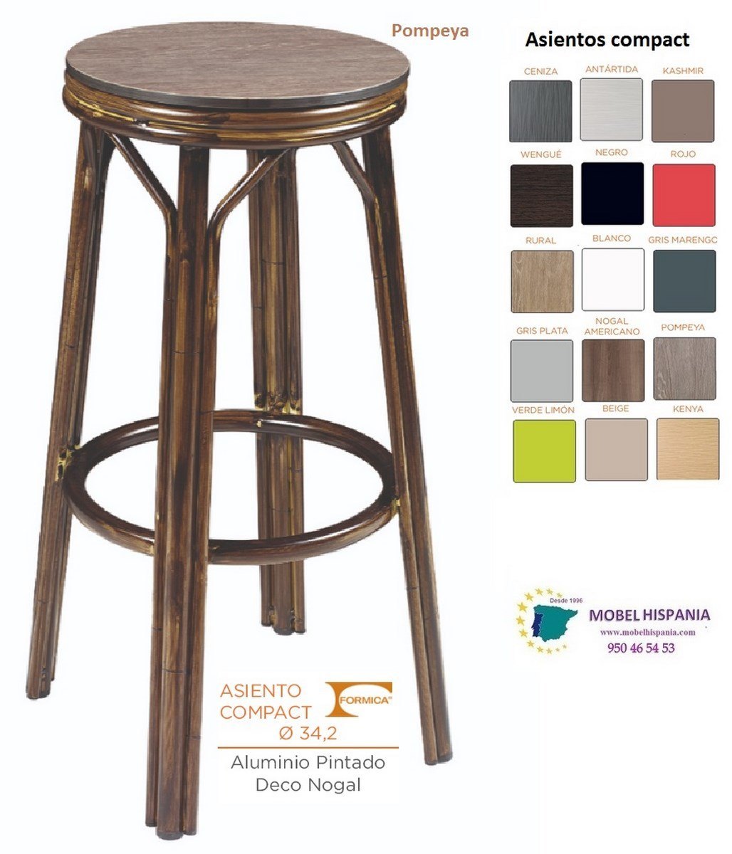 8231 Banqueta aluminio nogal compact nogal 02 1