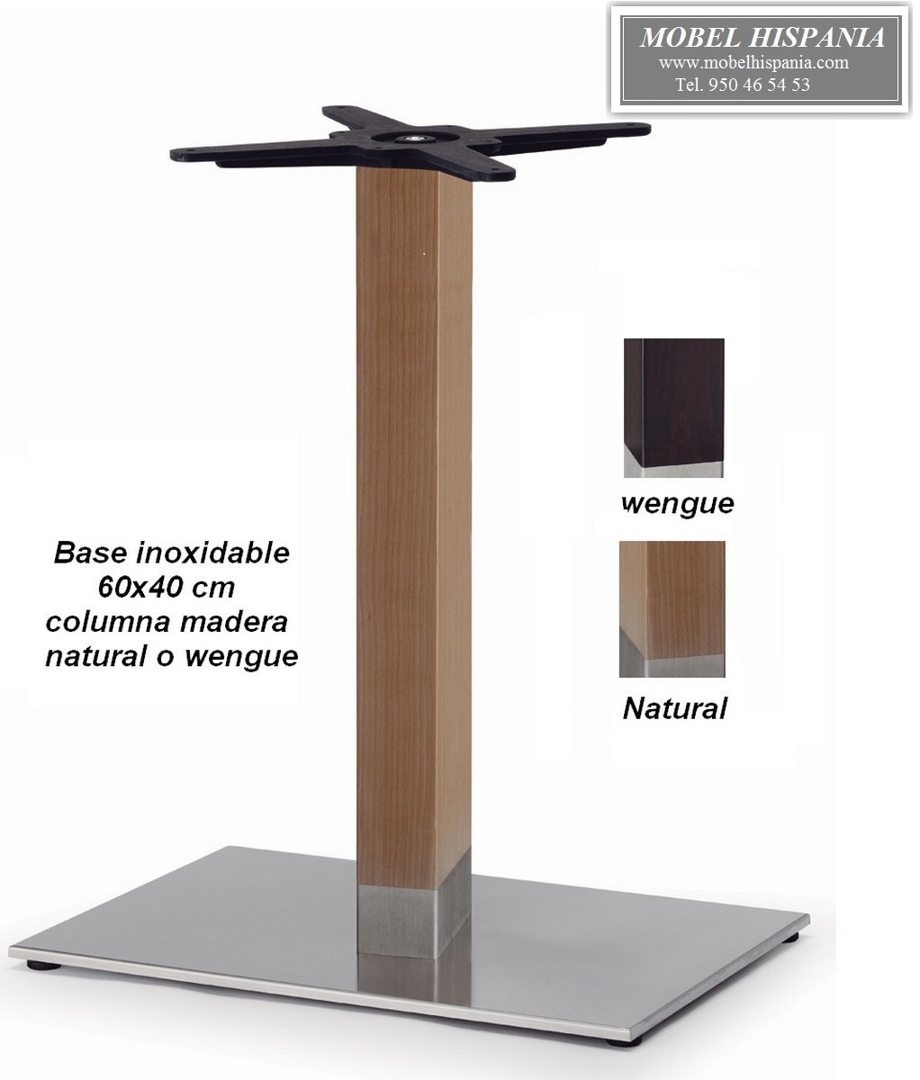 5150 base inoxidable columna madera mobel hispania 01