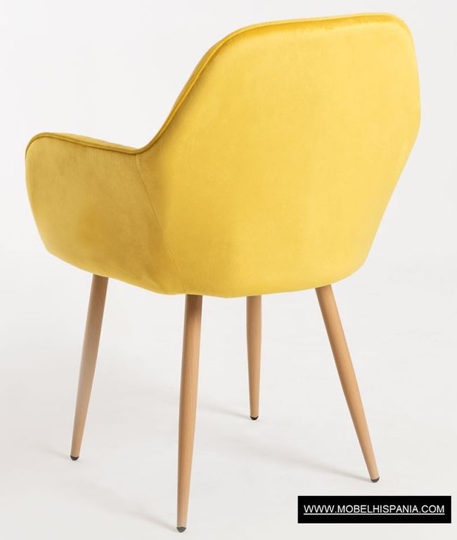 Reby terciopelo amarillo w 16 1