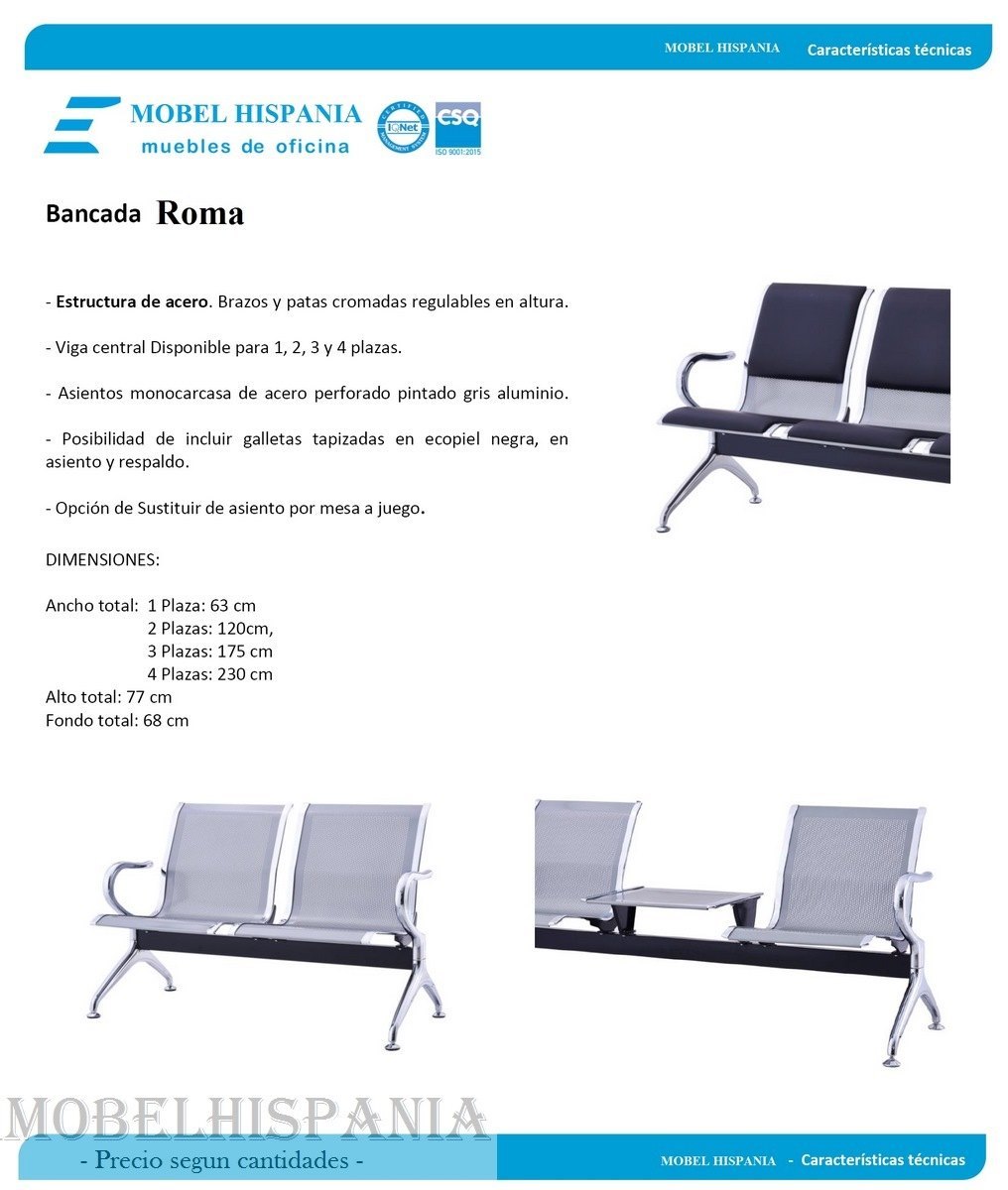 roma bancada metalica 4plazas 13