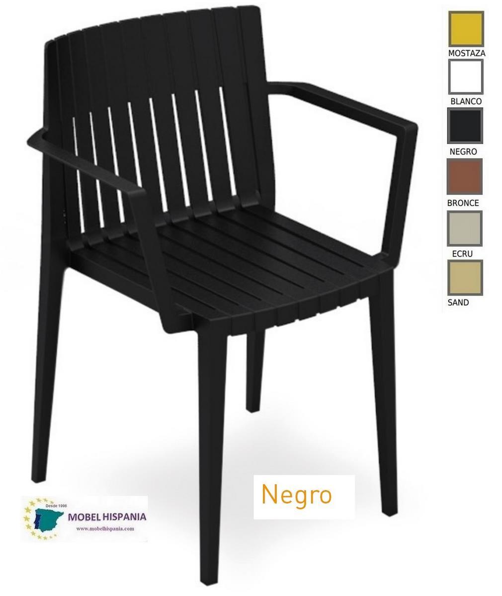 Spritz sillon polipropileno negro 1 2