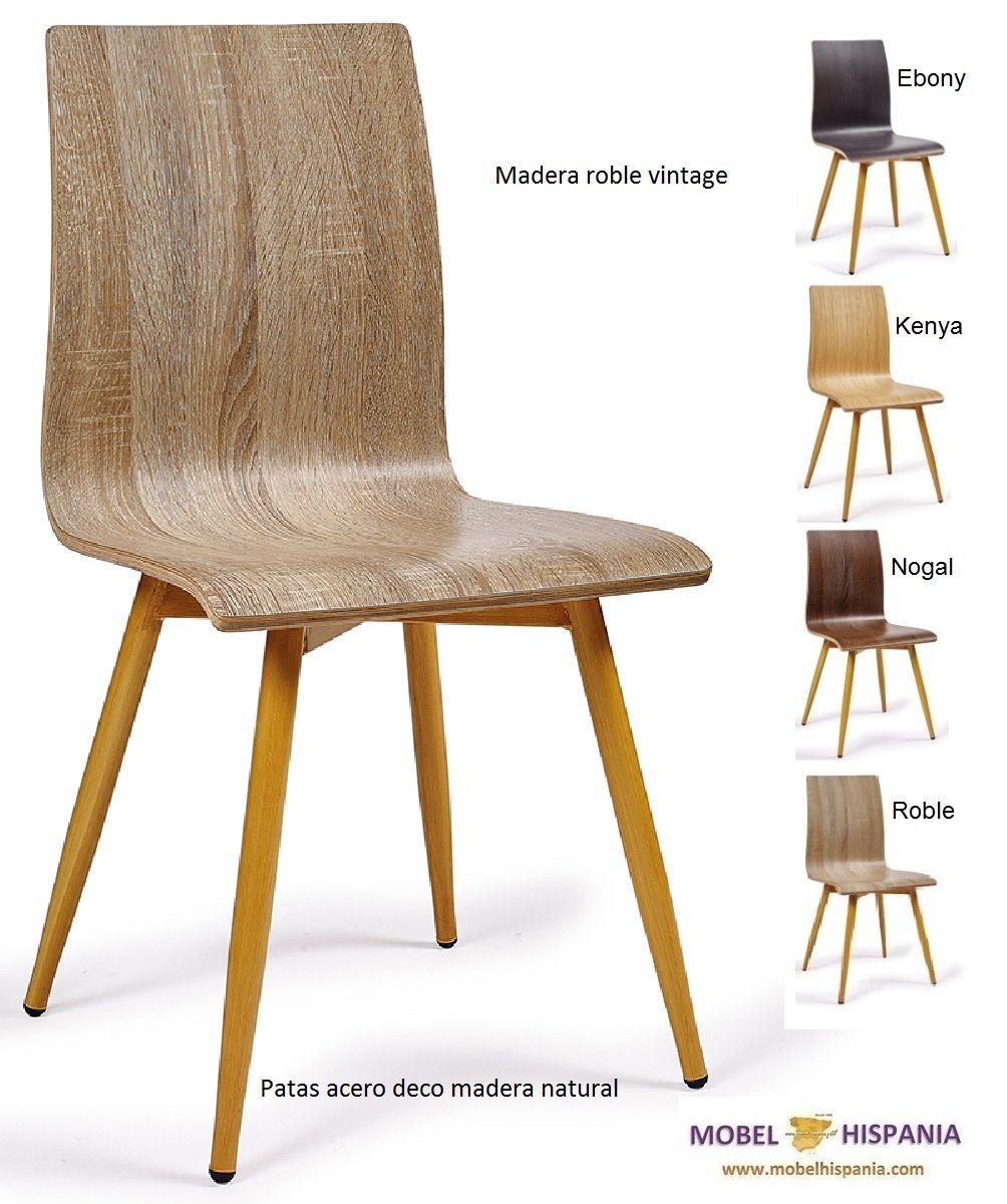 MICHIGAN silla p4 deco madera natural carcasa kenya 03 1