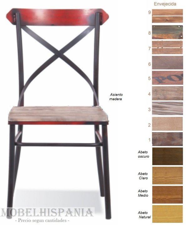 NEBRASKA silla metalica industrial 24 06