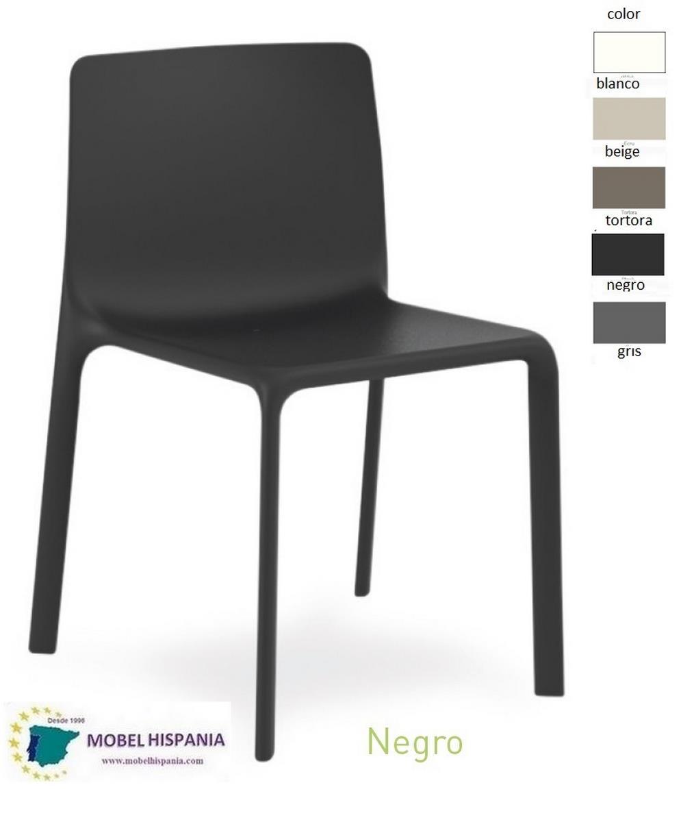 V1kes silla polipropileno negra 1 01 3