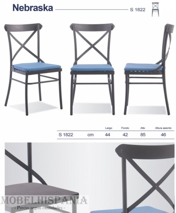 NEBRASKA silla metalica industrial 22 04