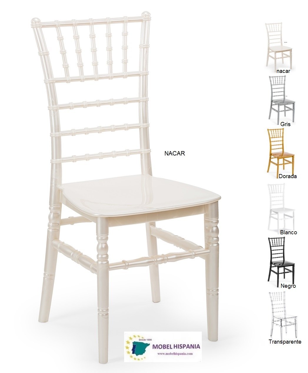 tiffany silla eventos polipropileno nacar 1