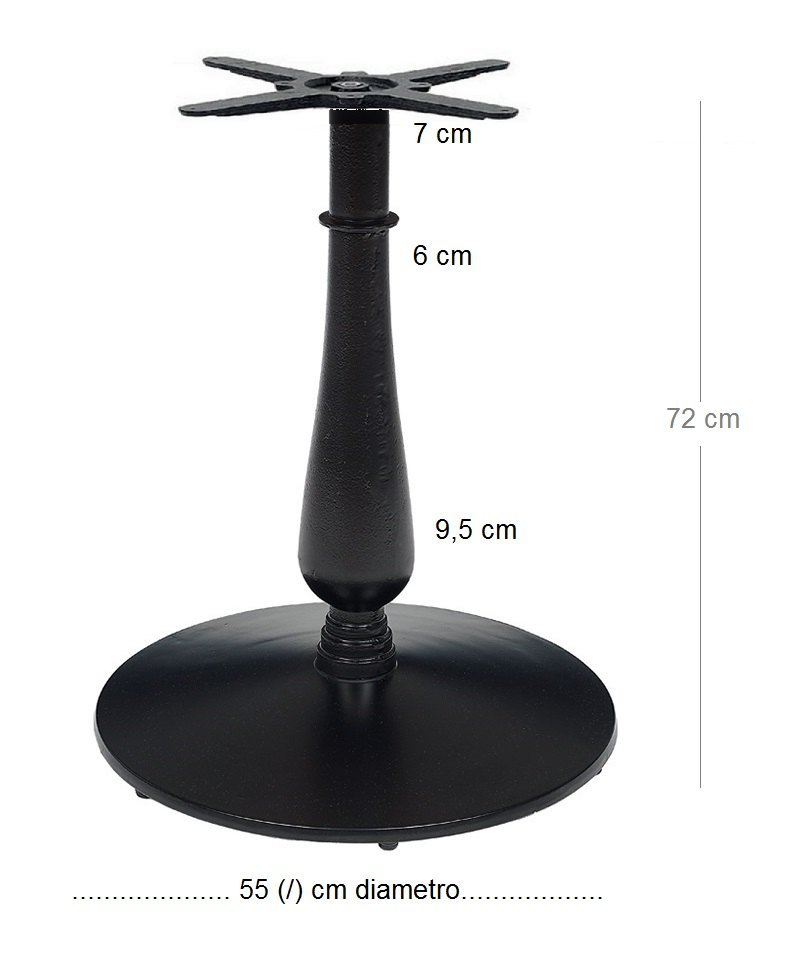 4550T pie mesa hierro fundido 55