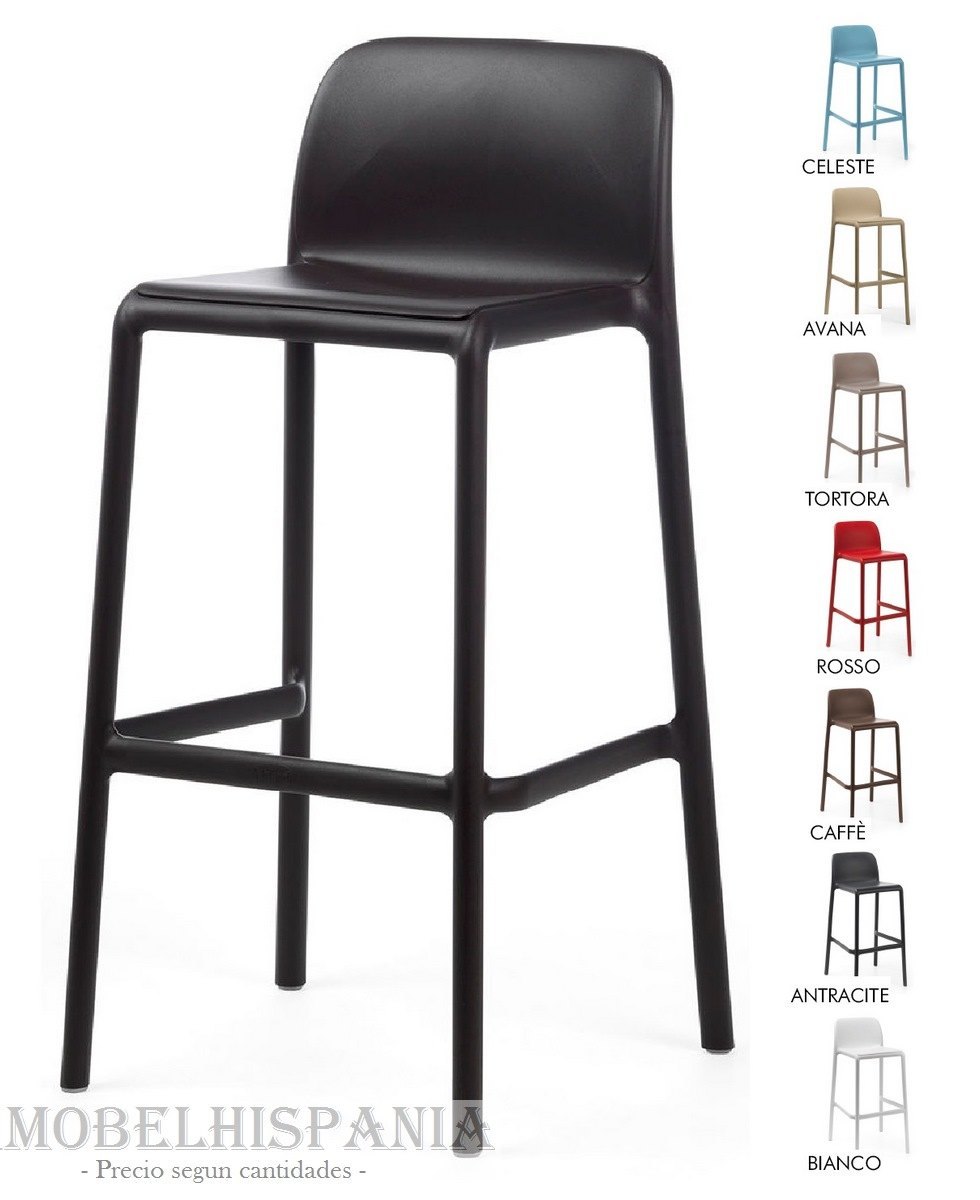 FARO taburete rosso apillable resina polipropileno 03 2