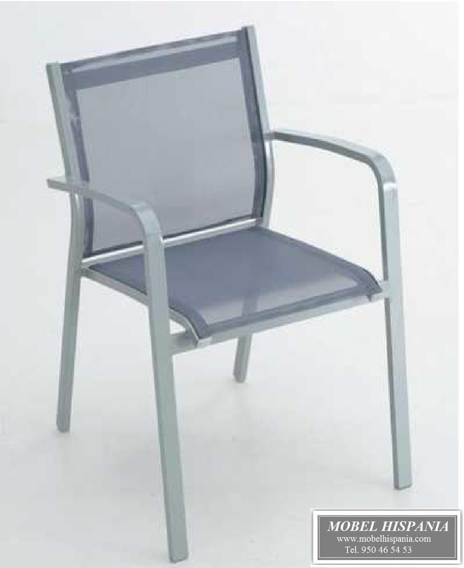 faro sillon aluminio textiline negro 01